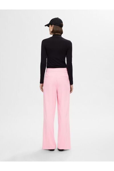 Selected Femme Hose mit weitem Bein Gewebte