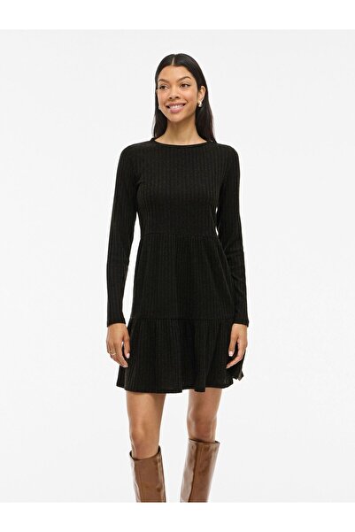 VILA Minikleid VIELITA Langärmeliges