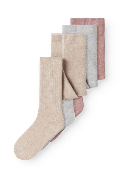 TWO SOON Strumpfhose 3er-Pack gerippte