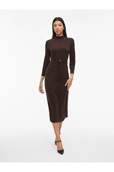 VILA Maxikleid VIBIRTHE Stehkragen