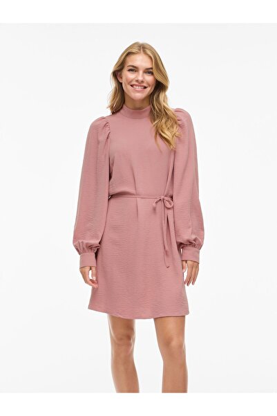 VILA Minikleid VIPALLAS Stehkragen