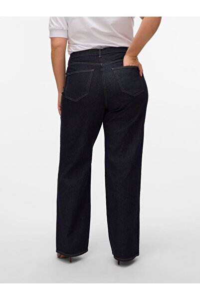 Veromoda Curve Weit geschnitten VMCTESSA Hohe Taille Weiter Beinschnitt Jeans