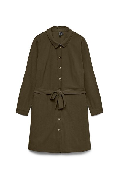 Veromoda Curve Hemdblusenkleid VMCELLY Kurzes Kleid