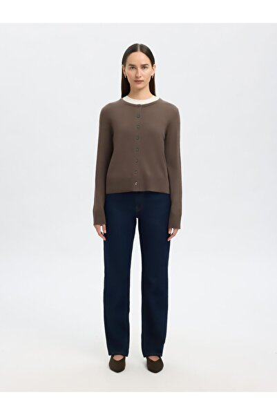 Selected Femme Strickjacke 100% Merinowoll