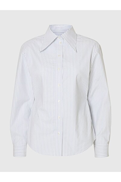 Selected Femme Slim Fit Hemd Baumwollmix