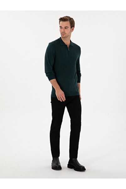 Cacharel Siyah Slim Fit Pamuk Liyosel Karışımlı Jean Pantolon 50313970-VR046