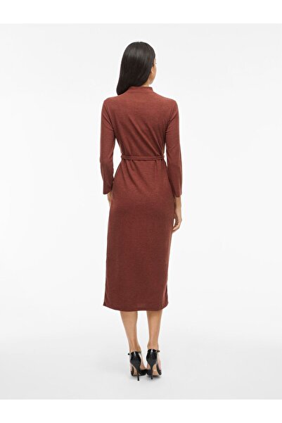 VILA Maxikleid VIBIRTHE Stehkragen