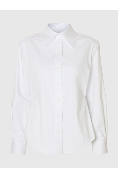 Selected Femme Slim Fit Hemd Baumwollmix