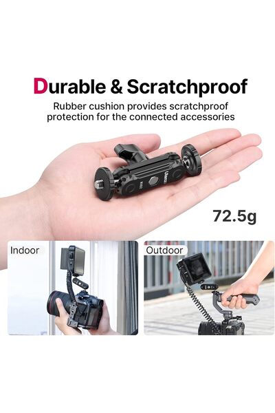 ulanzi Magic Arm with Double Ballhead 1/4" Screw - Monitor/Light/Microphone Mount