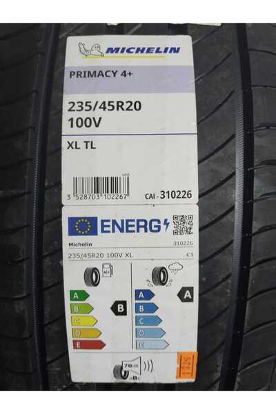 Michelin 235/45 R20 100V XL TL PRIMACY 4+ 4X4 SUV YAZ LASTİĞİ 2025 ÜRETİM