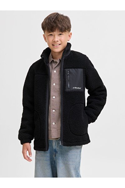 Jack & Jones Junior Flísová bunda s plyšovým efektom