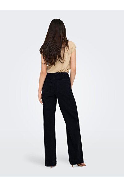 ONLY Jeans mit weitem Bein ONLMADELINE Hohe Taille Weiter Beinschnitt Jeans