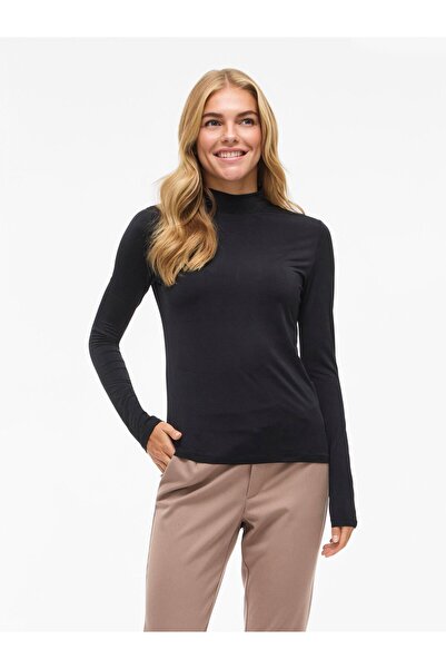 VILA Oberteil mit langen Ärmeln High Neck