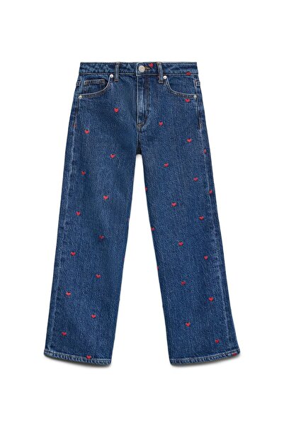 Vero Moda Girl Weit geschnitten VMTESSA Hohe Taille Weiter Beinschnitt Jeans