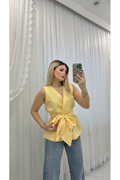 DENİZ Kuşaklı Bluz