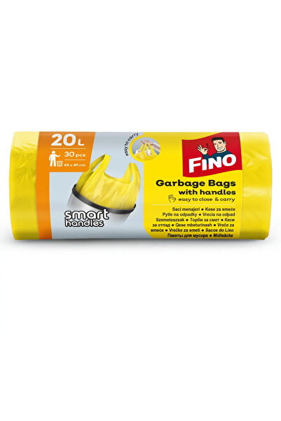 Fino 4 role Saci menajeri Color 20 litri, 44x50cm, galben, 30buc