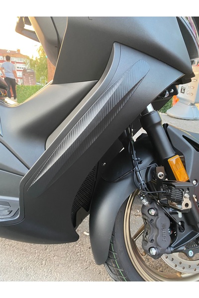 Genel Markalar Motosiklet Araba Koruyucu Karbon Desenli Siyah Rks RZ250S Zont...