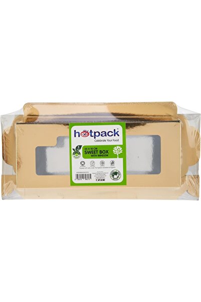 erorex Sweet Box Aluminium/Gold Window 25X10Cm 5 Pieces