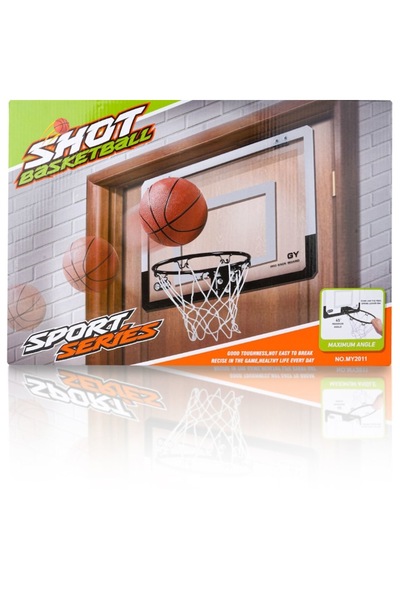 SOLTOY Panou Cos de baschet transparent SOLTOY™ cu minge, pompa, ac si plasa ...