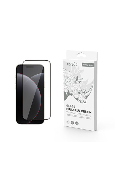Nezih Case Apple iPhone 17 Pro Max Uyumlu Rika Premium Temperli Cam Ekran Kor...