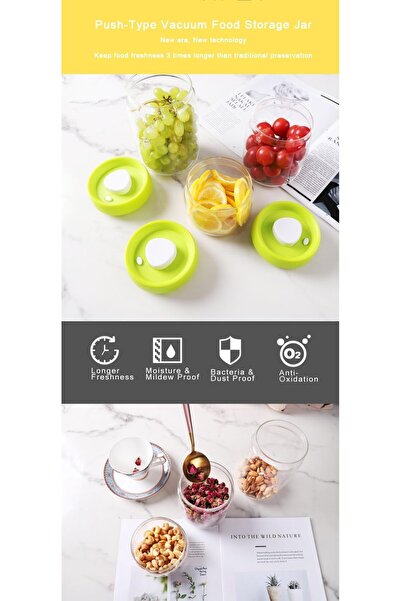 erorex Glass Coffee Canisters Airtight Lid Seal, Kitchen Storage Jars, Coffee Bean Vacuum Storage