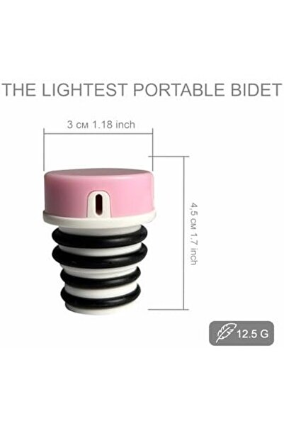 Generic ALDIM Comfort Lightest Portable Bidet for Travel & Camping, Travel Shattaf Compatible with Any Bottl