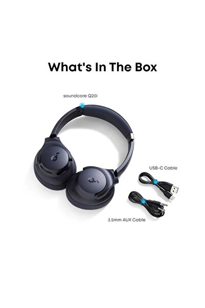 Anker Soundcore Anker Q20i Wireless Bluetooth Headphones with Noise Cancelling - Blue