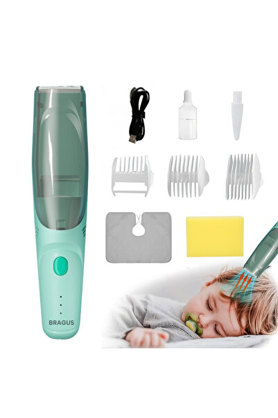 BRAGUS Aparat de tuns bebelusi, silentios, rezistent la apa IPX7, reincarcabi...