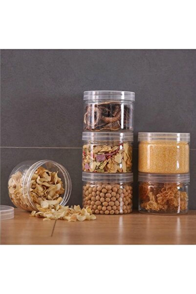 erorex 9 Pack 10 Oz Airtight Plastic Food Storage Jars Lids Jam, Body Butter, Jelly, Wedding Favors, Baby