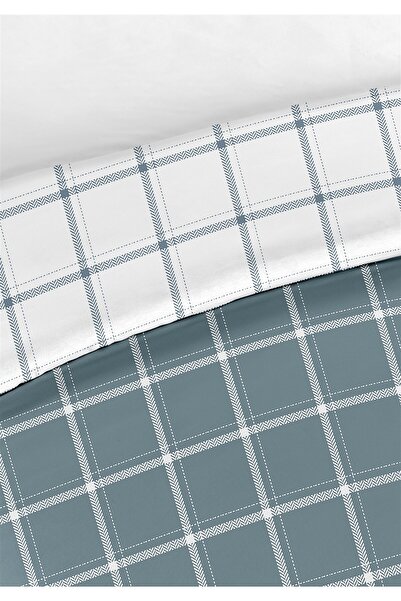 Evim Tual 100% Cotton Double Duvet Cover Set 200X220Cm Dark Indigo