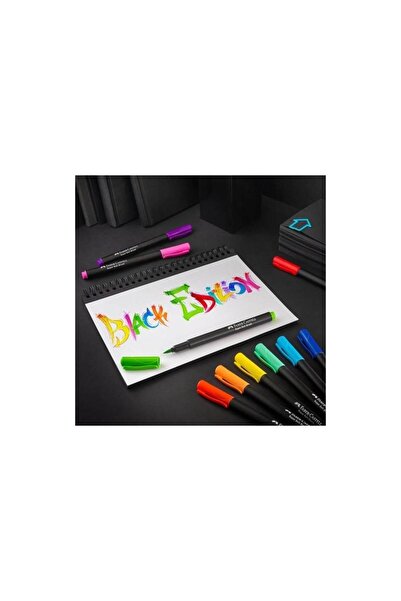 Faber Castell Black Edition Keçeli K Fırça uç 10lu