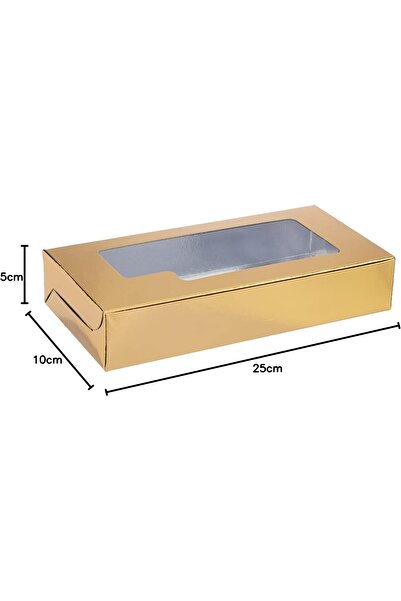 erorex Sweet Box Aluminium/Gold Window 25X10Cm 5 Pieces