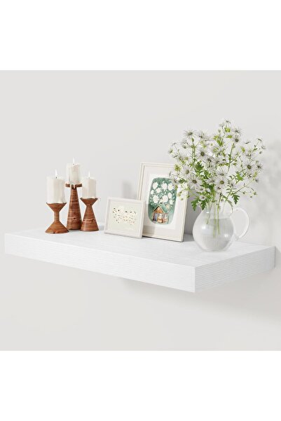 Yelajoy 1 Pack Floating Shelves,Wooden with Invisible Brackets,Wall Mounted Shelves for Wall Decor Storage