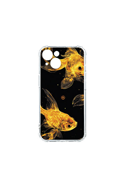 bestcase Carcasă spate antișoc pentru Apple iPhone 15, Gold Fishes, AS 1464