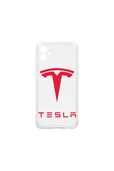 bestcase Carcasă spate antișoc pentru Samsung Galaxy A05, logo Tesla roșu, AS...