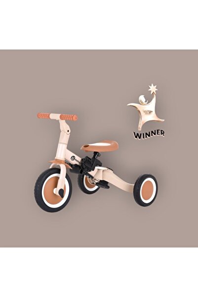 Petite&Mars Tricycle, Petite&Mars, Turbo, 5 in 1, Up to 25 kg, 1.5-5 years, Beige