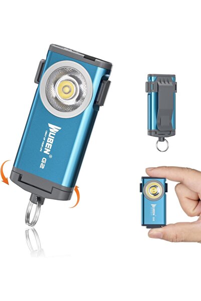 Wuben سلسلة مفاتيح G2، كشافات يدوية، شعاع واسع 175 درجة، سلسلة مفاتيح مغناطيسية، مصباح يدوي عالي اللومن، 5 أوضاع إضاءة