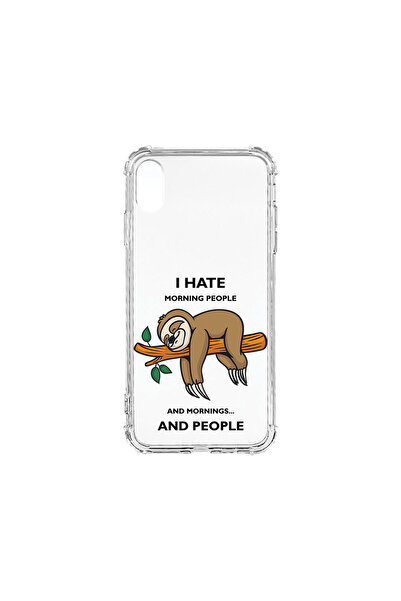 bestcase Carcasă spate antișoc pentru Apple iPhone XR, I Hate Morning, AS 1613