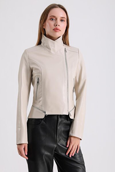 MQ Leather Maroquin Leather Adele Kadın Deri Ceket