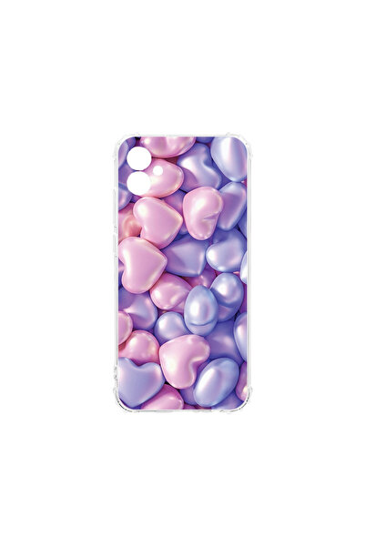 bestcase Carcasă spate antișoc pentru Samsung Galaxy A04e, inimioare colorate...