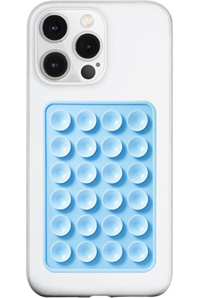 MMP SHOP Silikon Vakumlu Telefon Tutucu Cep Telefonu İçin Yapışkanlı Kaymaz V...