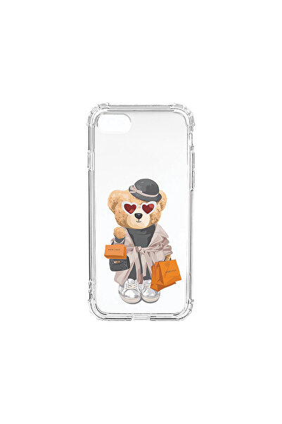 bestcase Carcasă spate antișoc pentru Apple iPhone SE 3 / SE 2 / 8 / 7, Teddy...