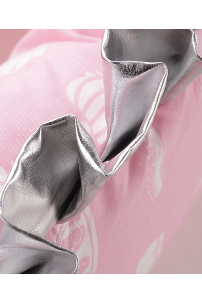 Fab N Funky Breathable Printed Pink Bed Bumper, Soft Crib Protection, 0 Months+, 200cm Length