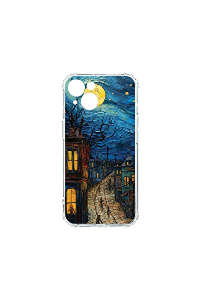 bestcase Carcasă spate antișoc pentru Apple iPhone 14, Van Gogh City Life, AS...