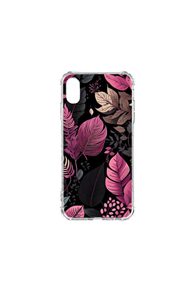 bestcase Carcasă spate antișoc pentru Apple iPhone XS / iPhone X, pene de trandafir, AS 1163