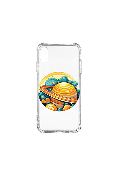 bestcase Carcasă spate antișoc pentru Apple iPhone XS / iPhone X, Planet - Sa...