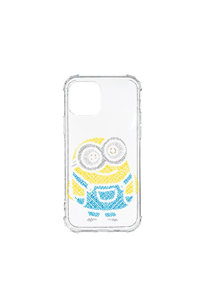 bestcase Carcasă spate antișoc pentru Apple iPhone 12, Calligraphy Minion, AS...