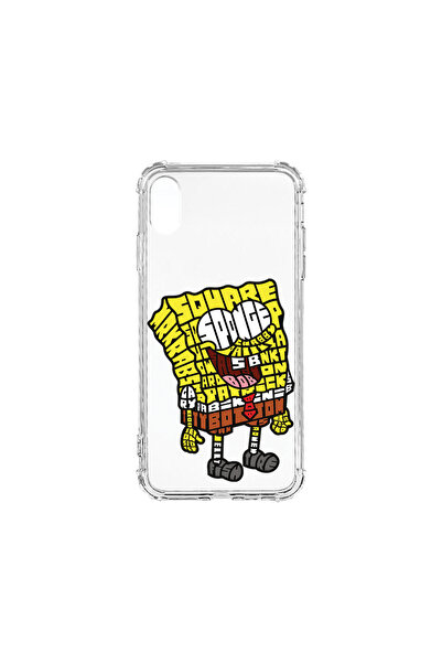 bestcase Carcasă spate antișoc pentru Apple iPhone XR, Calligraphy Sponge Bob...