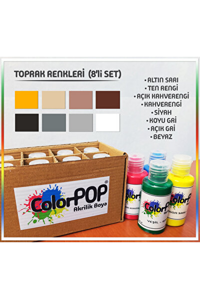 ColorPOP Akrilik Boya 8'li SETLER