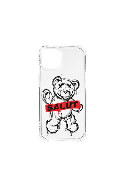 bestcase Carcasă spate antișoc pentru Apple iPhone 13 Mini, Teddy Bear Salut,...